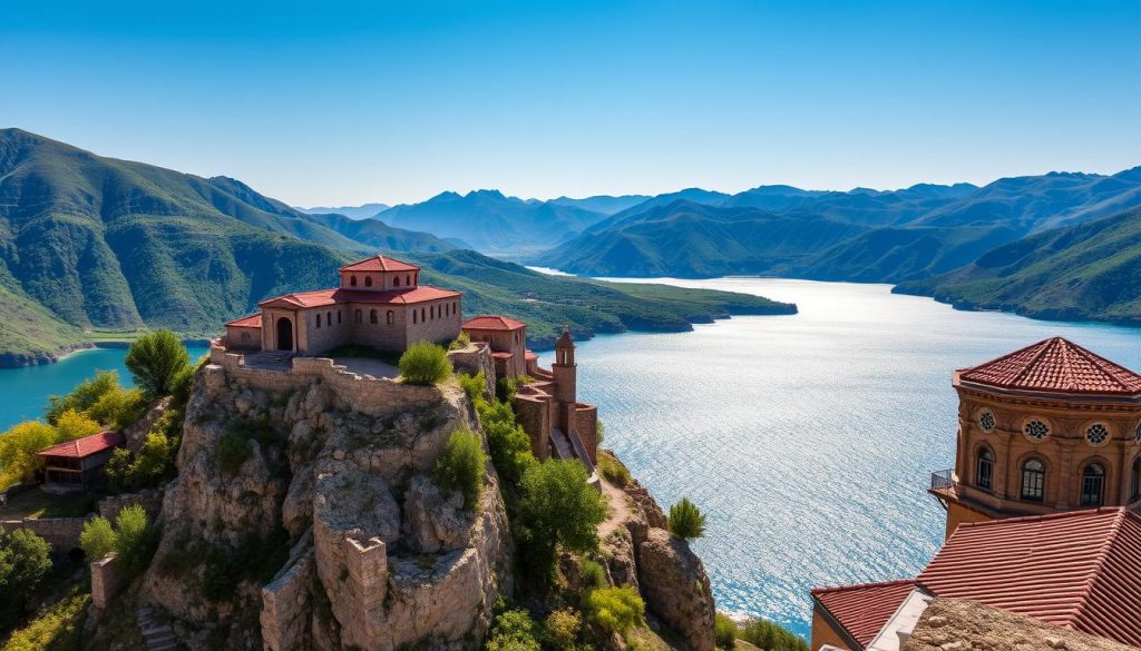 Sevanavank Monastery, a historic landmark at Lake Sevan Sevanavank Monastery, a historic landmark at Lake Sevan