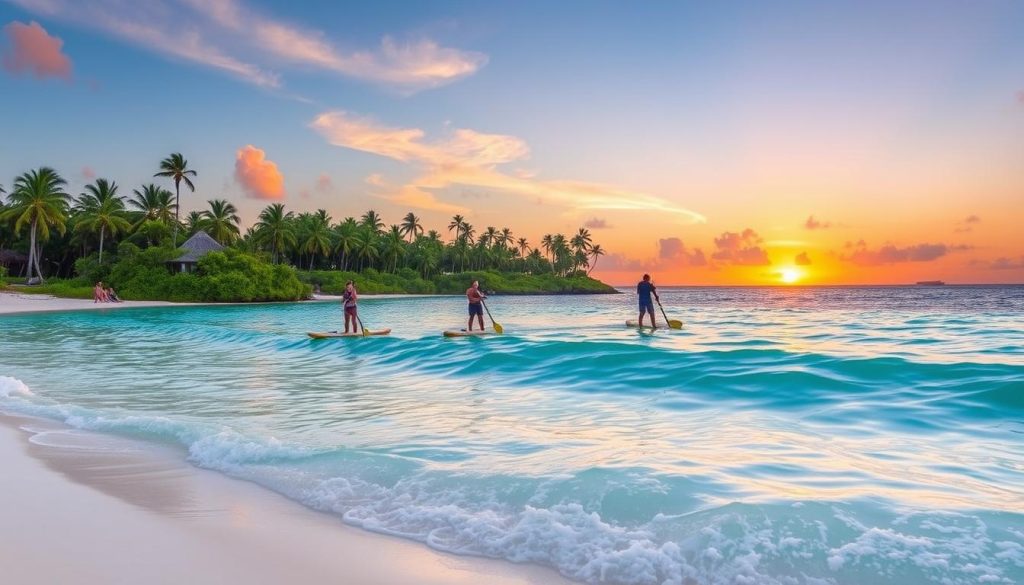 South Caicos paddleboard adventure South Caicos paddleboard adventure