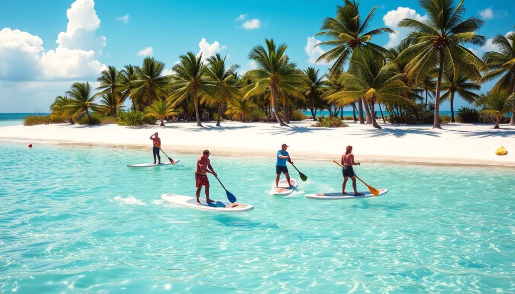 Stand-up paddleboarding Grace Bay Stand-up paddleboarding Grace Bay