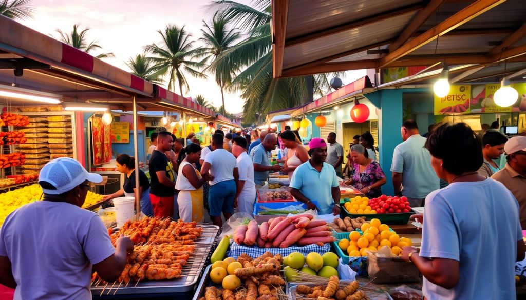 Street food in Grace Bay Street food in Grace Bay