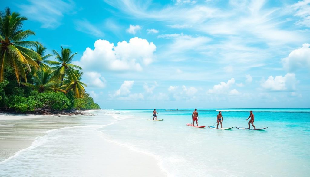 Surfing lessons in the Maldives Surfing lessons in the Maldives
