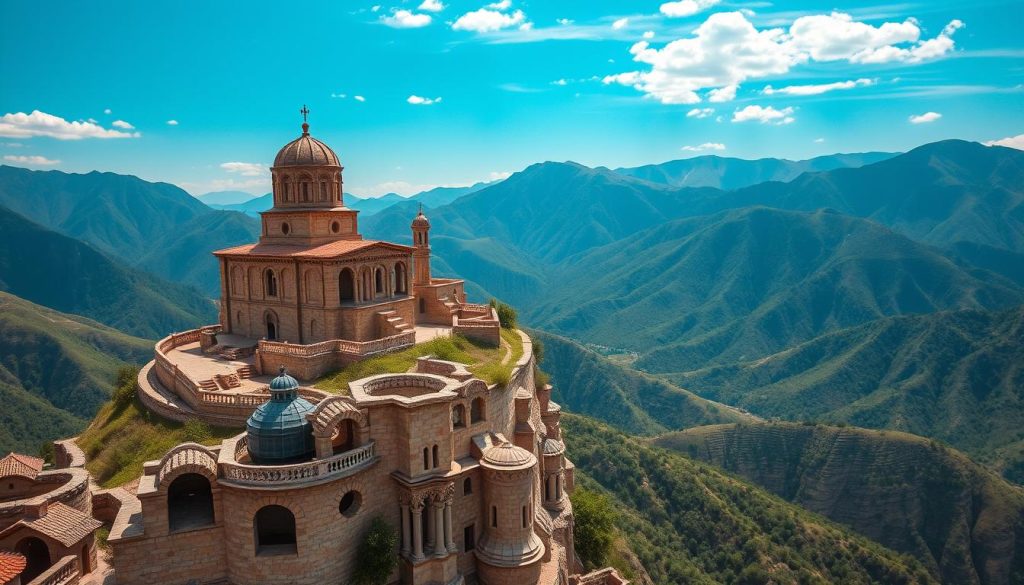 Tatev monastery - a stunning example of Armenian architecture Tatev monastery - a stunning example of Armenian architecture