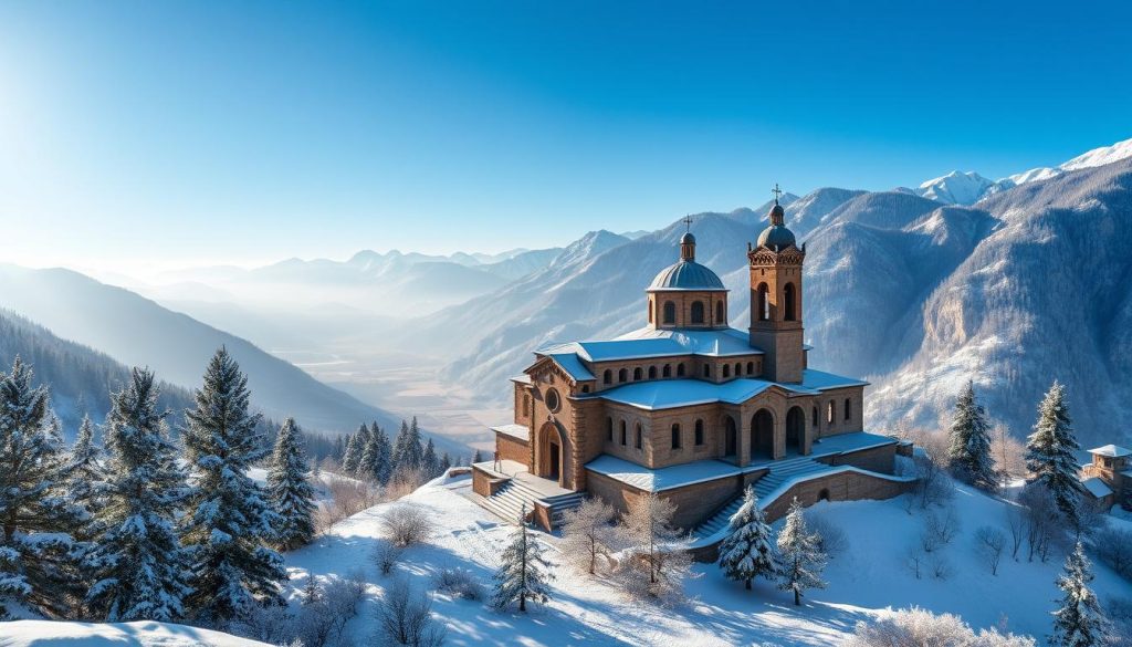 Tatev monastery winter allure Tatev monastery winter allure