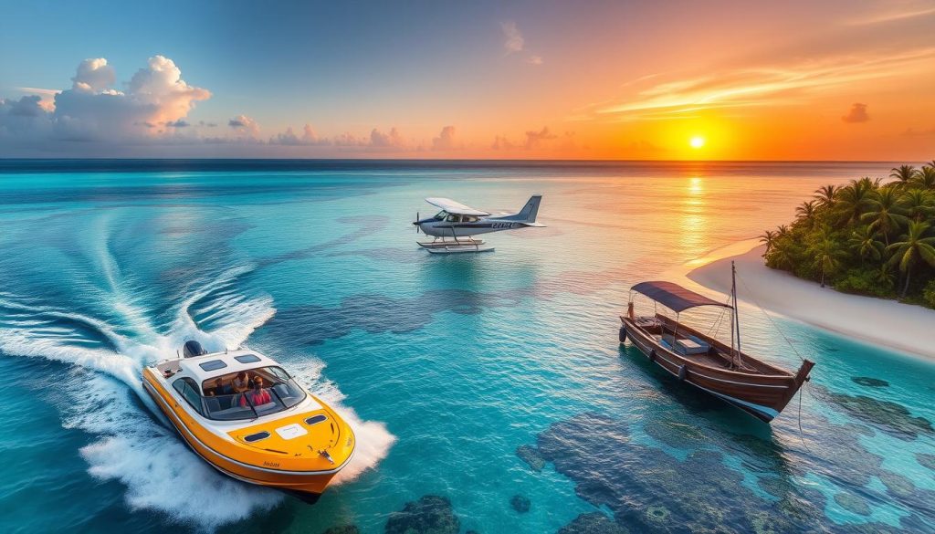 Transportation options in Ari Atoll Transportation options in Ari Atoll