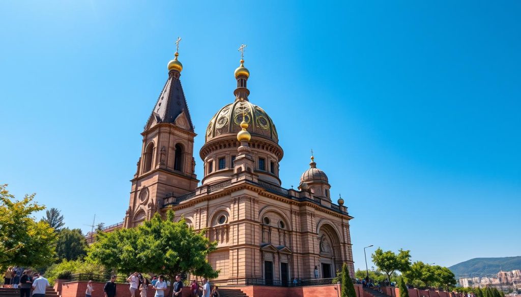 Tsminda Sameba Cathedral Tbilisi landmarks Tsminda Sameba Cathedral Tbilisi landmarks