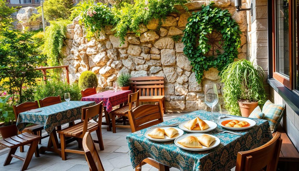 Uplistsikhe cafe with traditional Georgian cuisine Uplistsikhe cafe with traditional Georgian cuisine