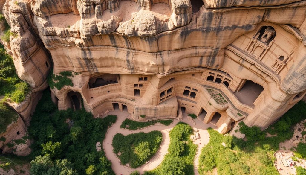 Uplistsikhe geological features Uplistsikhe geological features