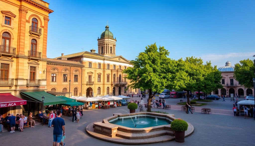 Vartanants Square, a landmark in Gyumri Vartanants Square, a landmark in Gyumri