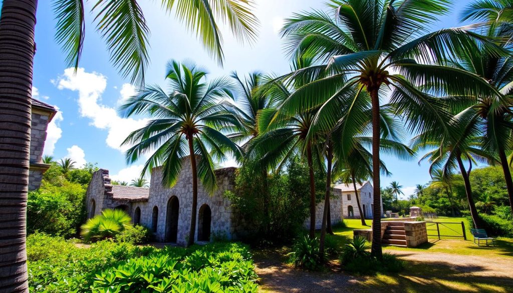 Wade’s Green Plantation, a historical landmark in North Caicos Wade’s Green Plantation, a historical landmark in North Caicos