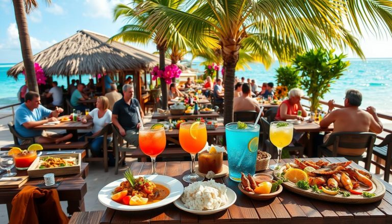 What are the dining options in Grand Turk?