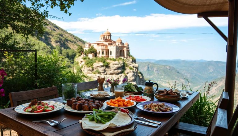 What type of food is available near Tatev Monastery?