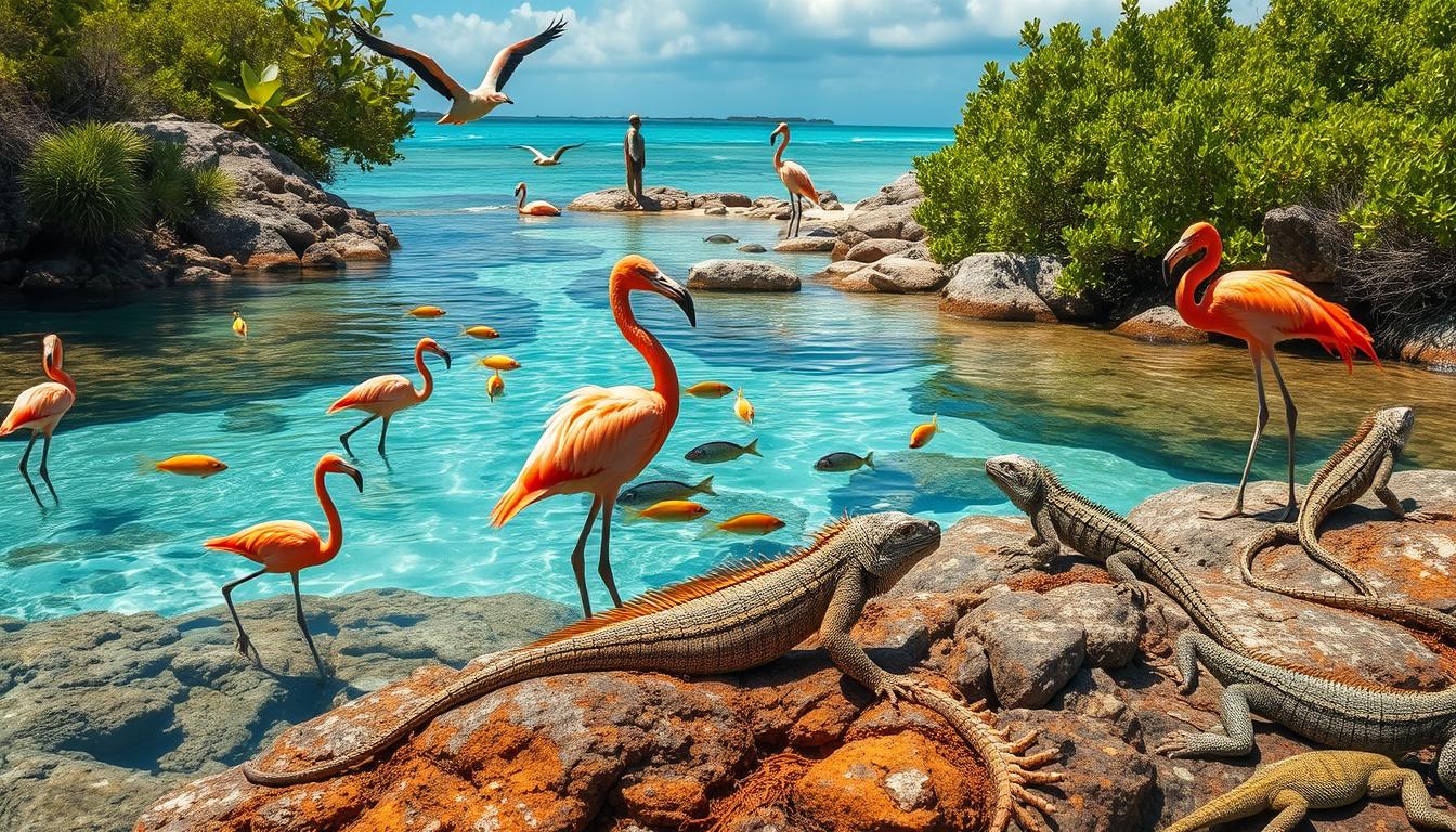 What wildlife can be seen in South Caicos?