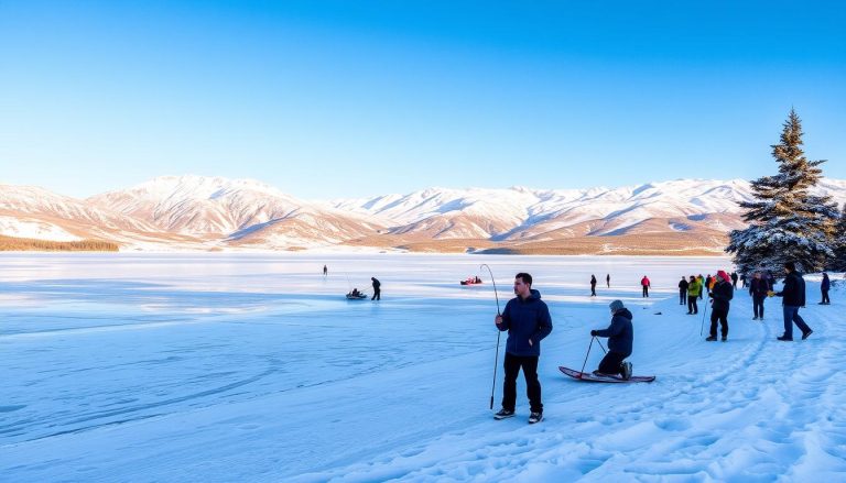 Winter activities at Lake Sevan