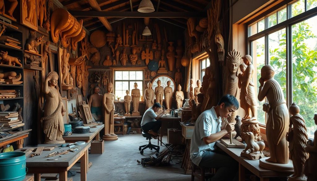 Woodcarving in Cebu City Woodcarving in Cebu City