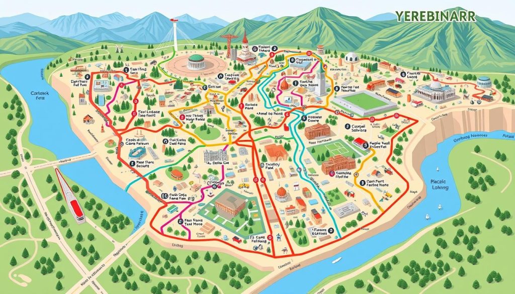 Yerevan tourist routes Yerevan tourist routes