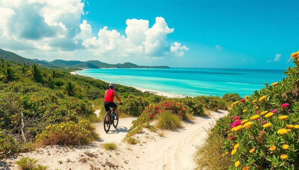 biking in South Caicos biking in South Caicos