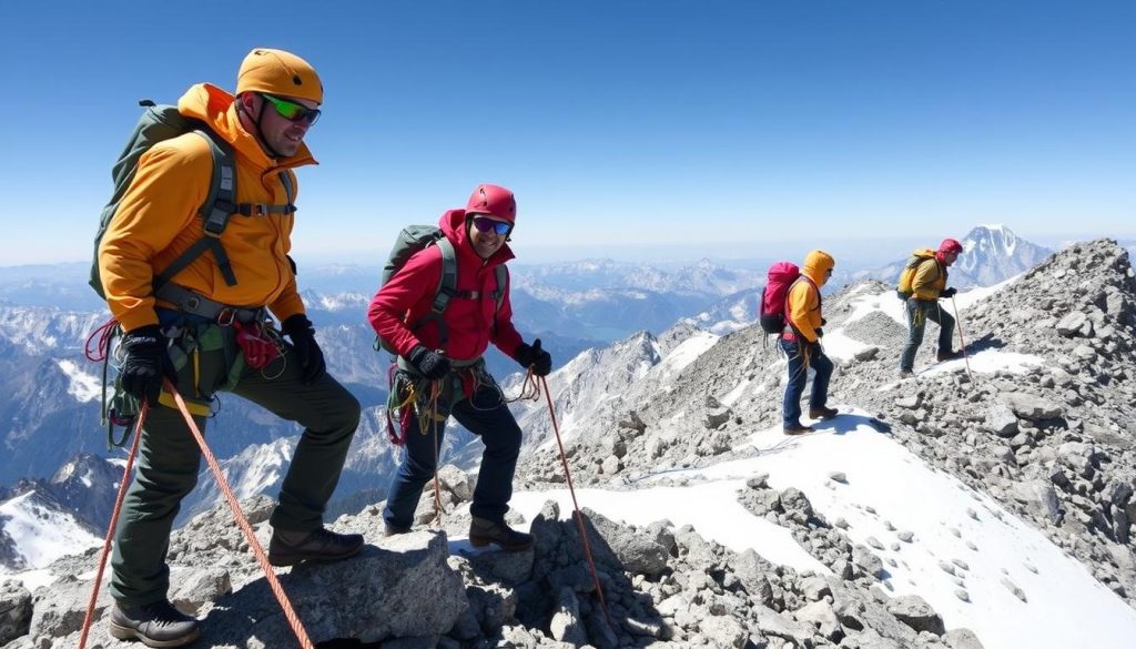 climbing safety on Kazbek tours climbing safety on Kazbek tours