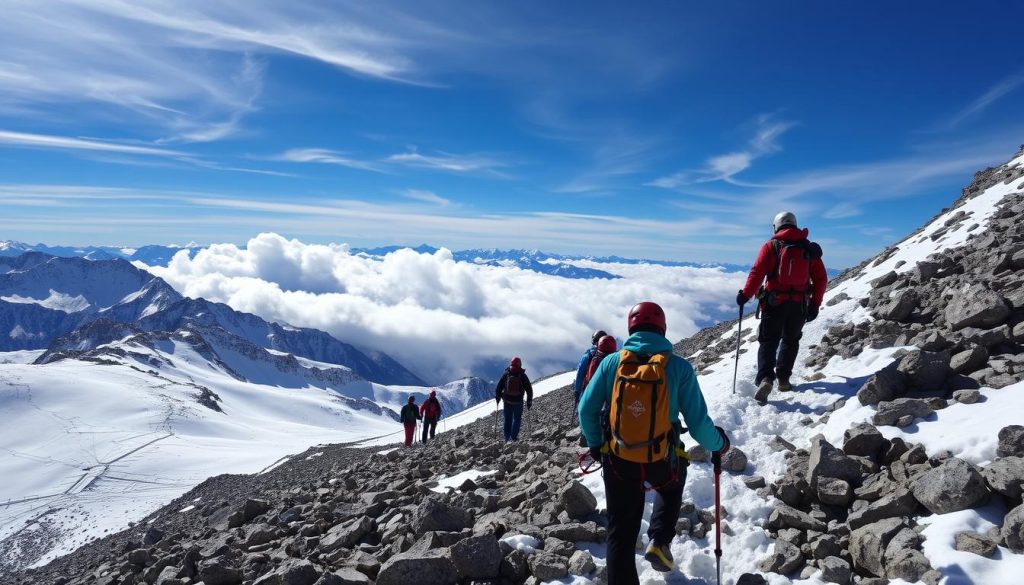 descending Mt. Kazbek safety tips descending Mt. Kazbek safety tips