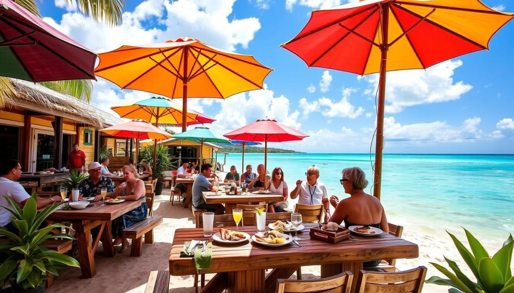dining at Jack's Shack Grand Turk dining at Jack's Shack Grand Turk
