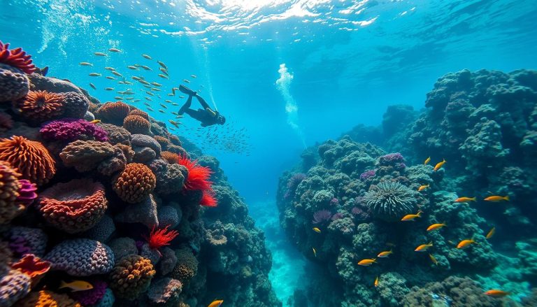 diving in ari atoll