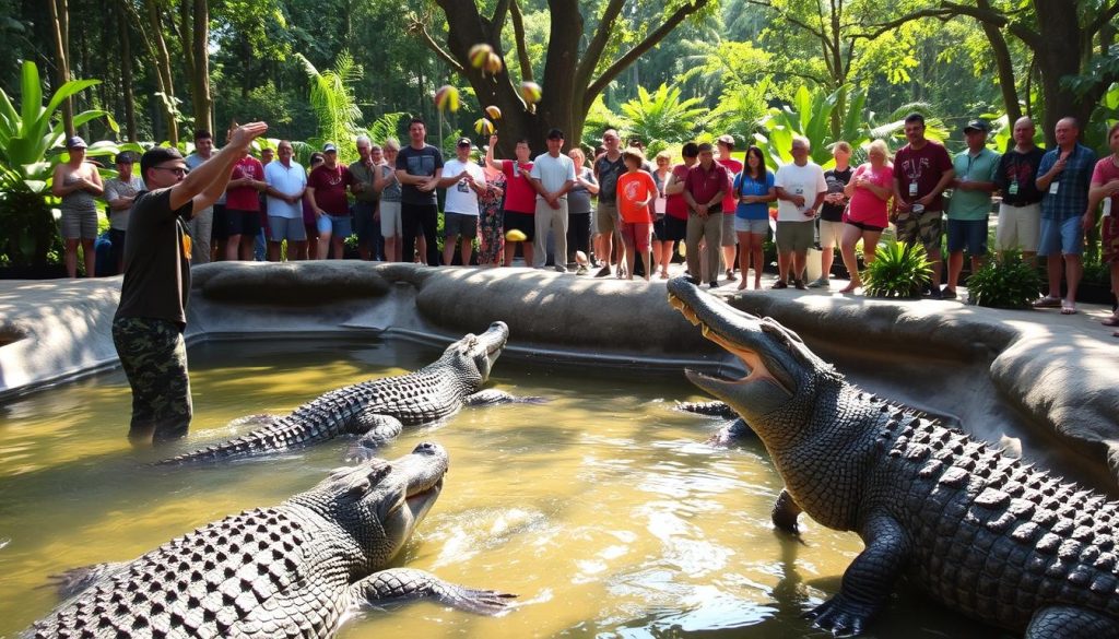 engaging wildlife shows crocodile feeding Davao engaging wildlife shows crocodile feeding Davao