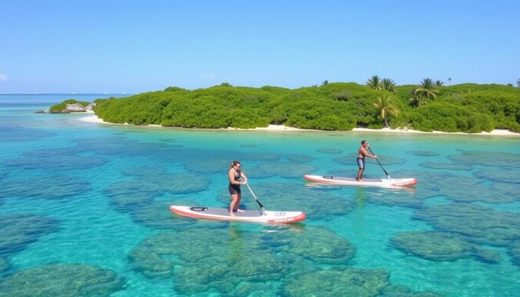 guided paddleboarding in South Caicos guided paddleboarding in South Caicos