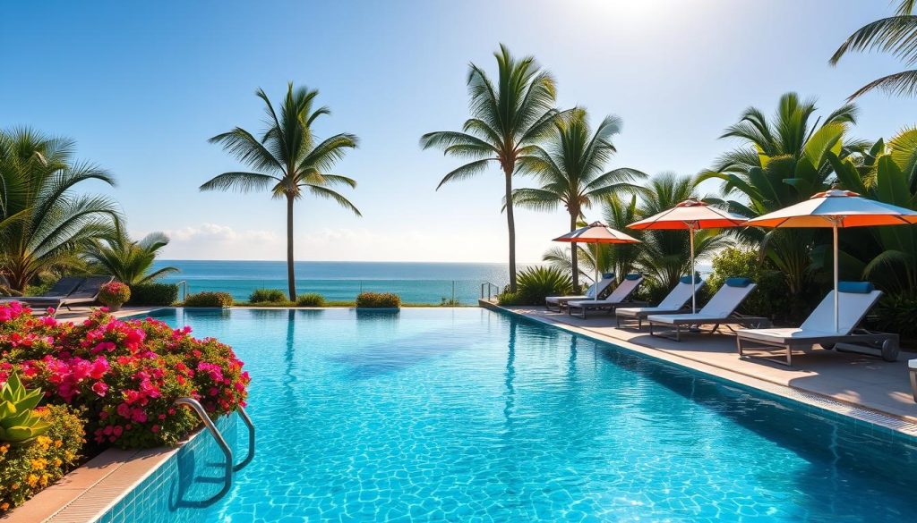 outdoor pool at Pearl Farm Beach Resort outdoor pool at Pearl Farm Beach Resort
