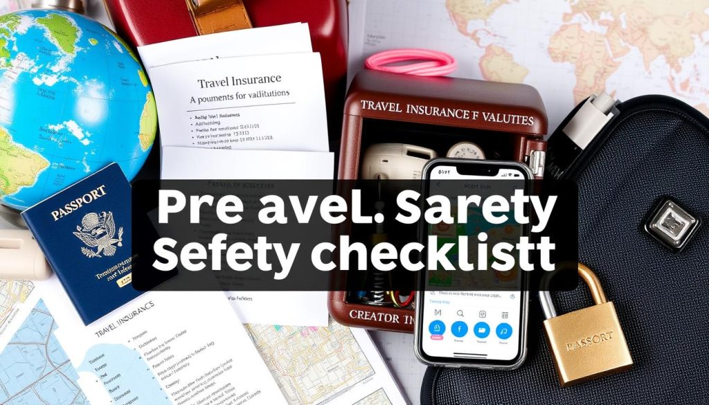 pre-travel safety checklist pre-travel safety checklist