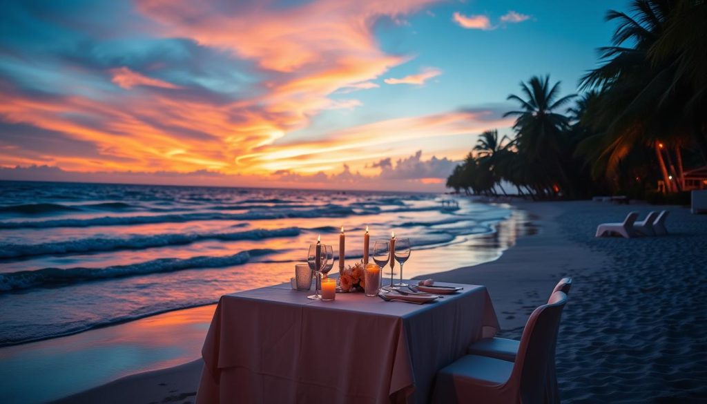 romantic beach dinner Grace Bay romantic beach dinner Grace Bay