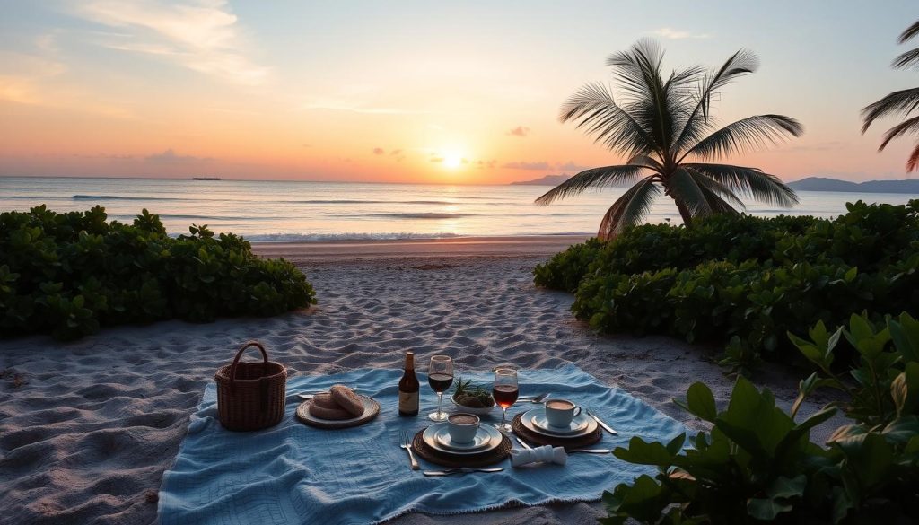 romantic sunrise picnics in South Caicos romantic sunrise picnics in South Caicos