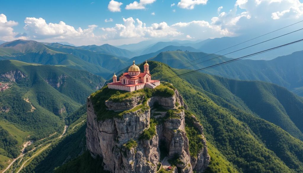 scenic views of Tatev monastery and the longest reversible aerial tramway scenic views of Tatev monastery and the longest reversible aerial tramway