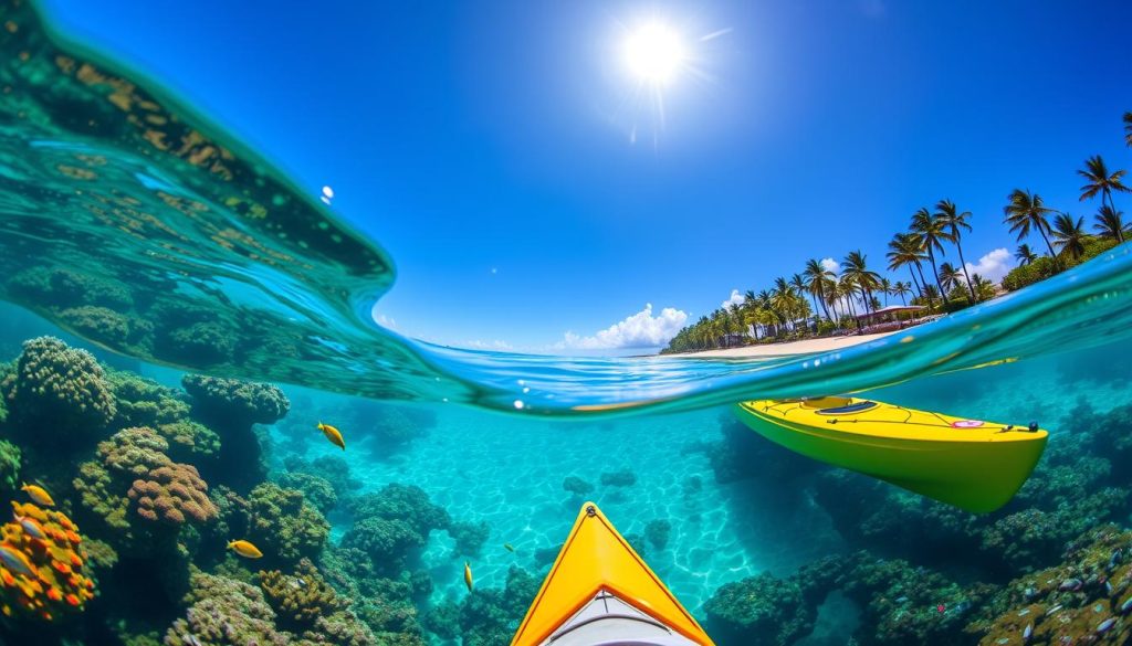 snorkeling and kayaking at Sapodilla Bay snorkeling and kayaking at Sapodilla Bay