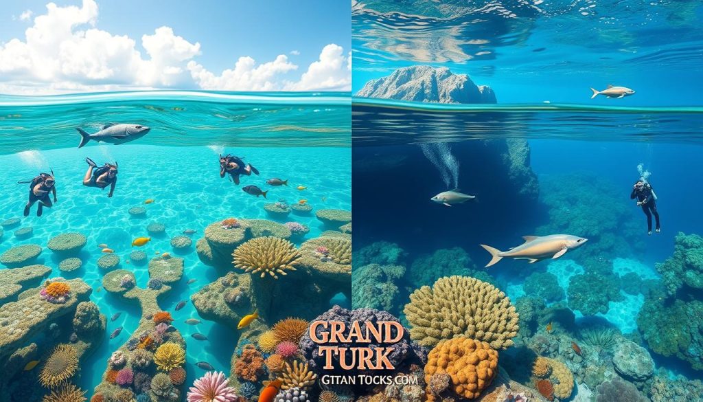 snorkeling vs scuba diving in Grand Turk snorkeling vs scuba diving in Grand Turk