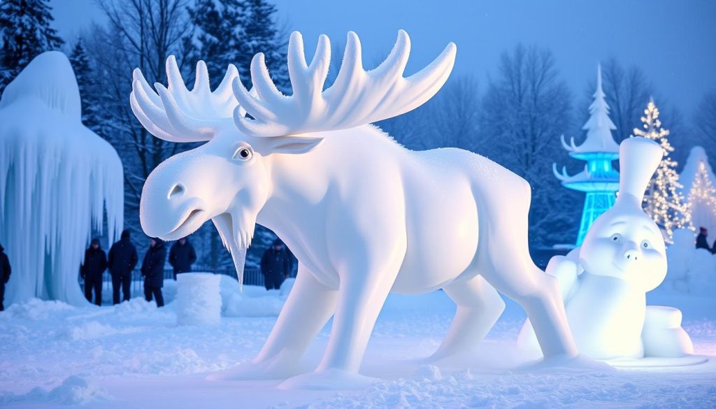 snow sculpture snow sculpture