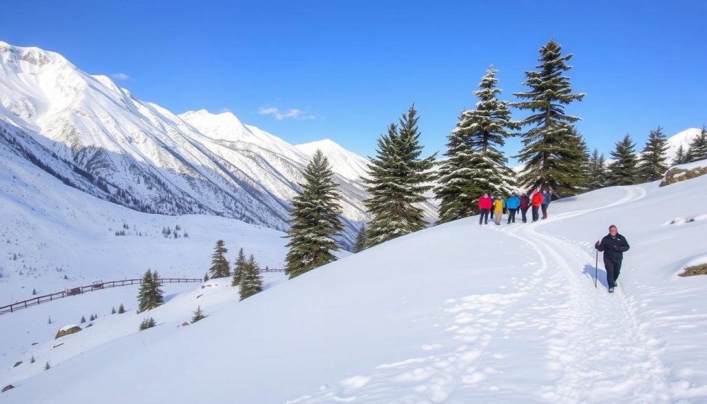 snow trekking in Hunza snow trekking in Hunza