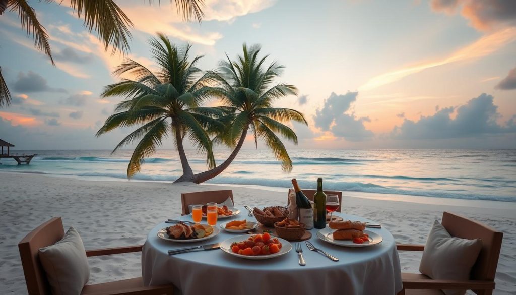 sunset dining in Maldives sunset dining in Maldives
