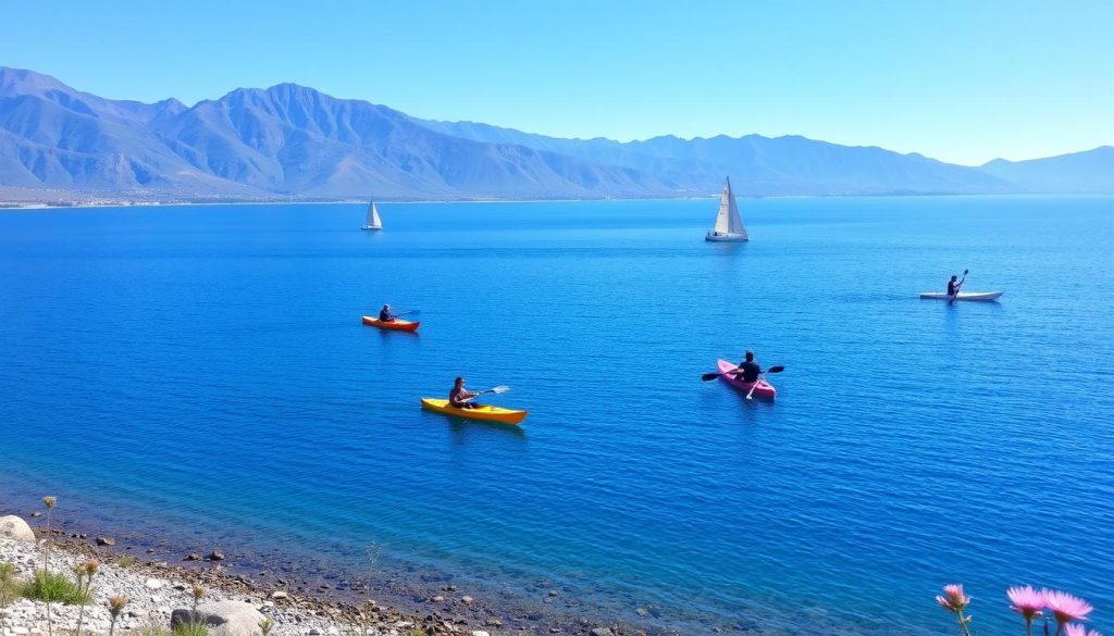 water activities at Lake Sevan water activities at Lake Sevan