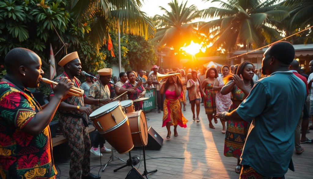Afrobeat music scene in Port of Spain Afrobeat music scene in Port of Spain