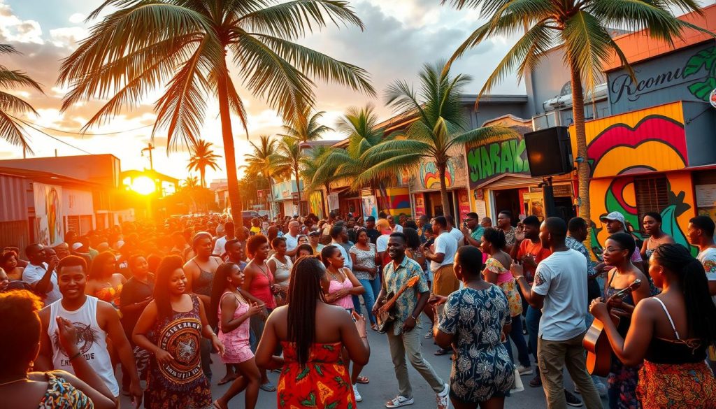 Afrobeat music scene in Port of Spain Afrobeat music scene in Port of Spain