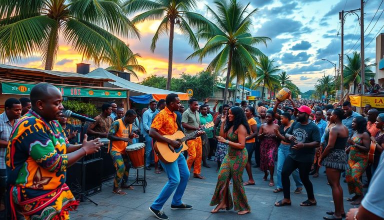 Afrobeat music scene in Port of Spain