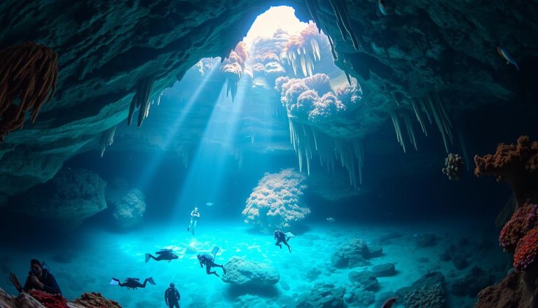 Are there any underwater cave tours in Freeport?