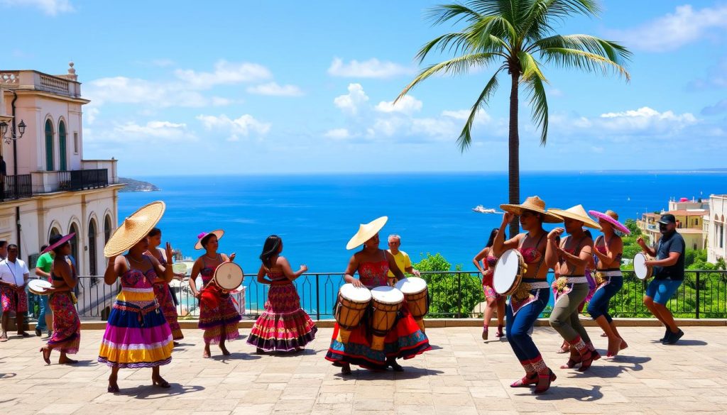 Bomba dancing in La Perla Bomba dancing in La Perla