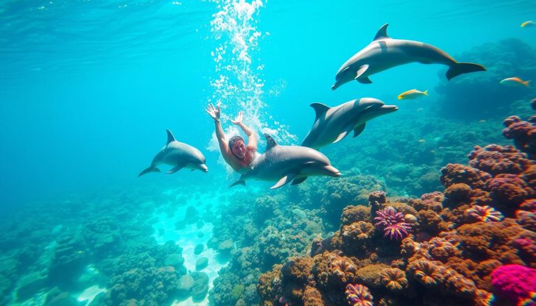 Can you swim with dolphins in Freeport?