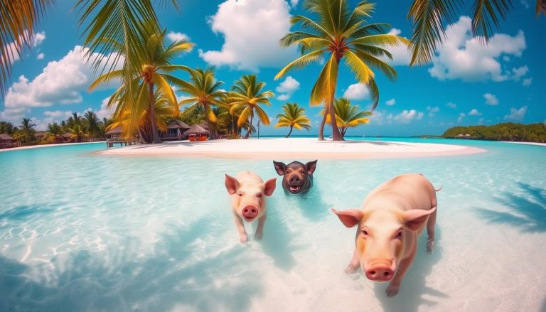 Can you swim with pigs near Great Exuma?