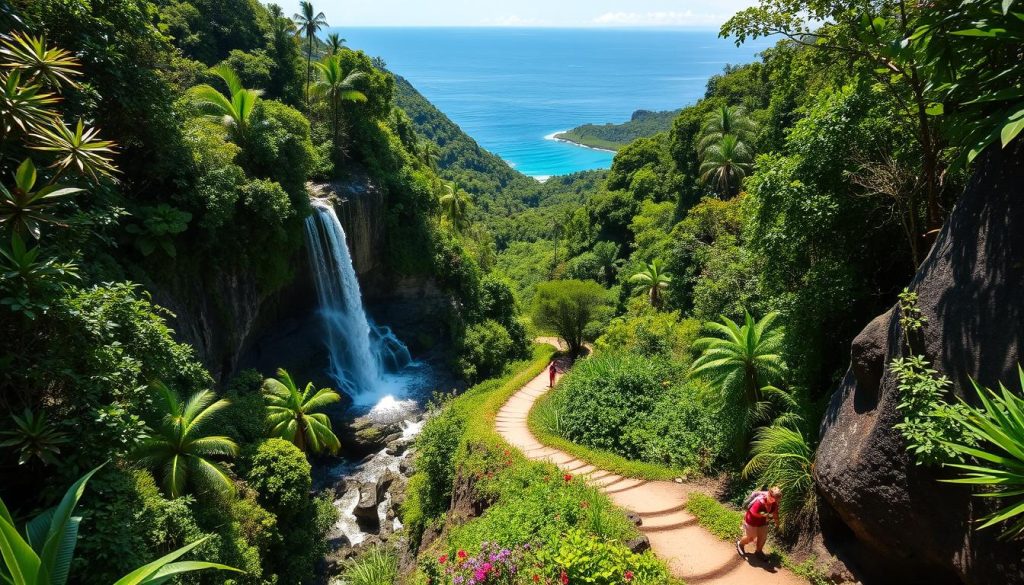 Caribbean hiking trails Caribbean hiking trails