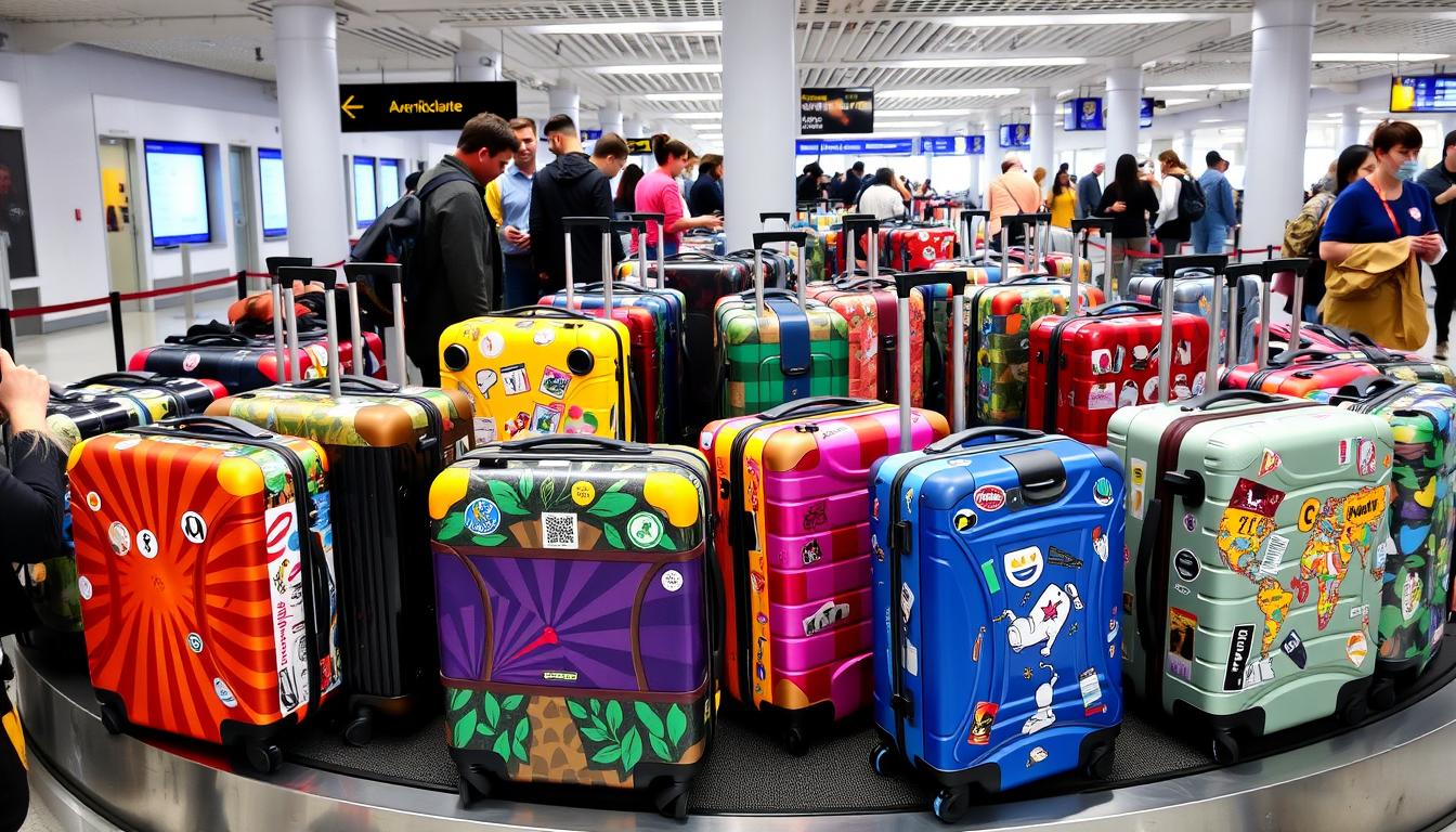 How can I prevent my luggage from being mistaken or lost?