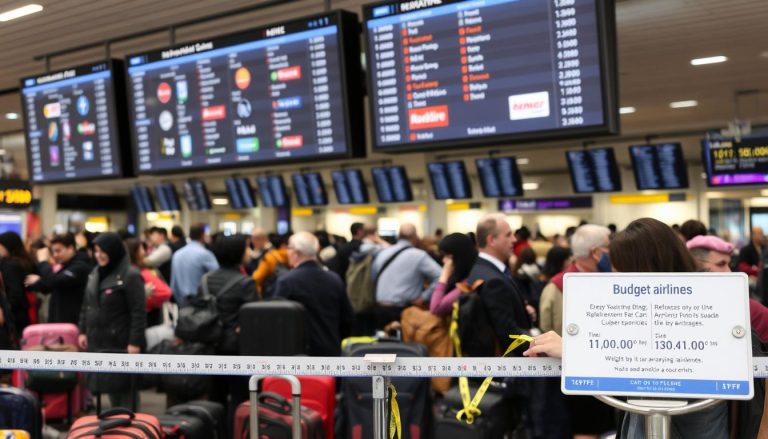 How do I handle restricted luggage sizes on budget airlines?