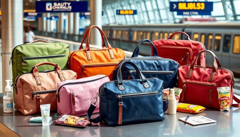 How do I prevent spilling liquids in my travel bag?