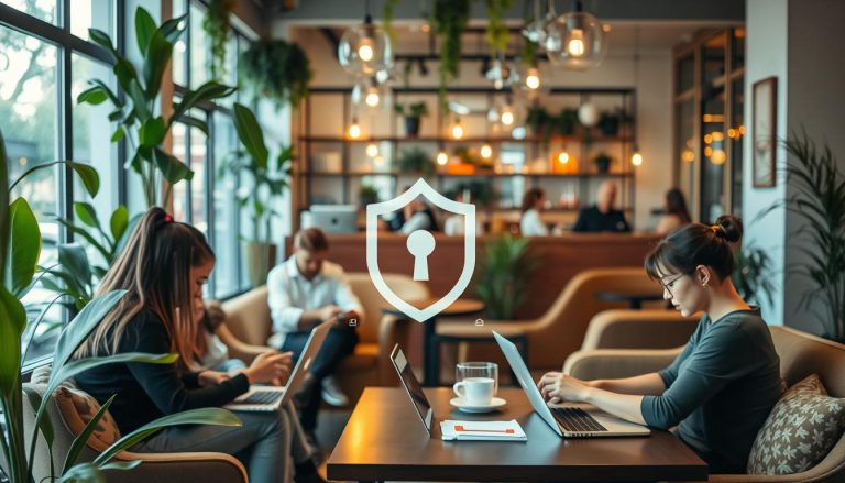 Is it safe to use public Wi-Fi when traveling, and how can I secure my data?