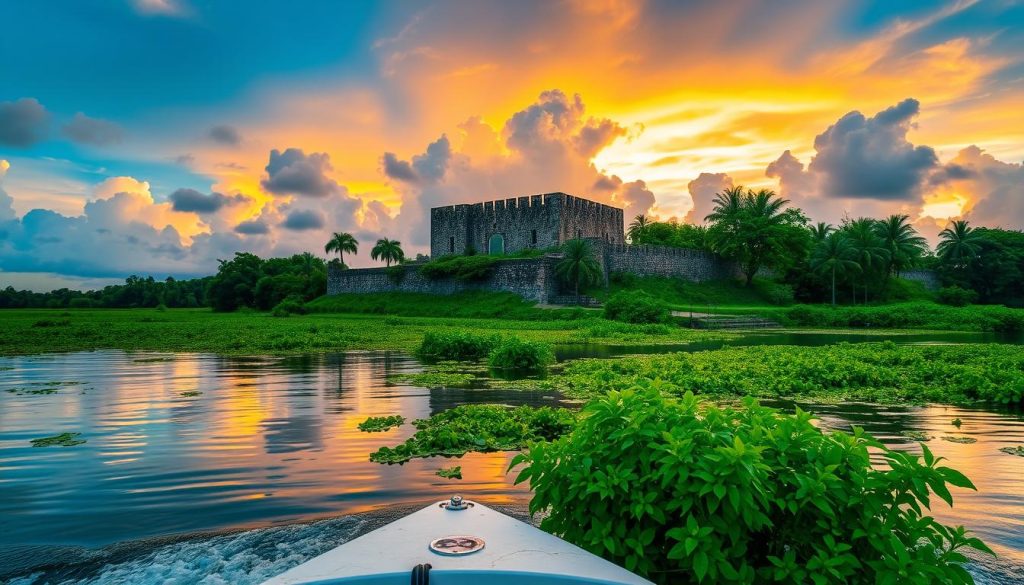 Jagua Castle by boat Jagua Castle by boat